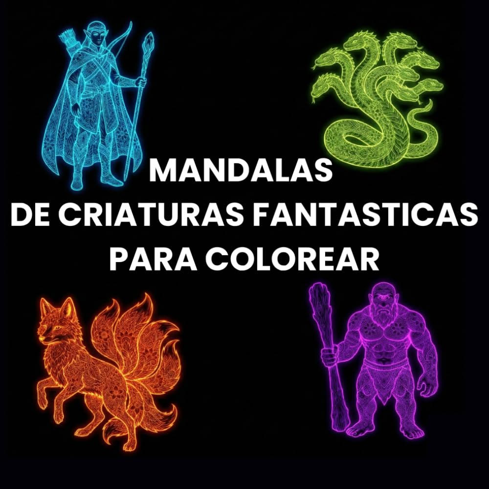 MANDALAS: CRIATURAS FANTASTICAS PARA COLOREAR