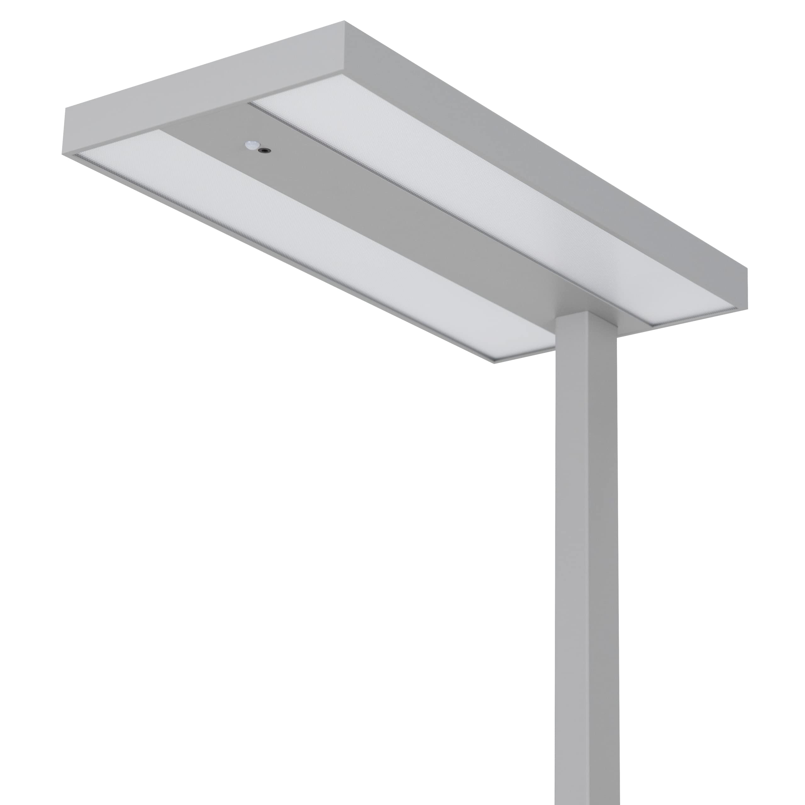 LED Büro Lampe | Smart-Pro | Moderne Stehlampe mit Bewegungsmelder Tageslichtsensor dimmbar per Touch Display, 7.800lm neutralweiß Office Leuchte