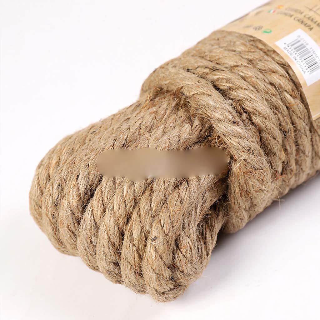 Naturalny sznurek jutowy, 10mm 1m-100m DIY Craft Handmade Wedding Home Decoration