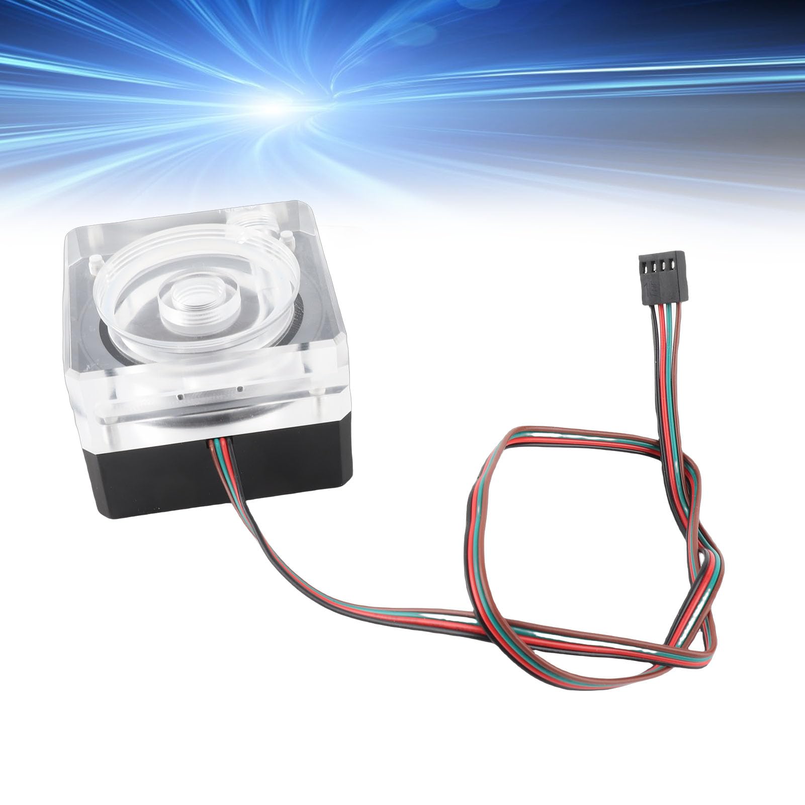 Pompa di Raffreddamento Ad Acqua Resistente PMMA PWM Controllo della velocità per Appassionati di PC Compatibile con Sistemi a 12V