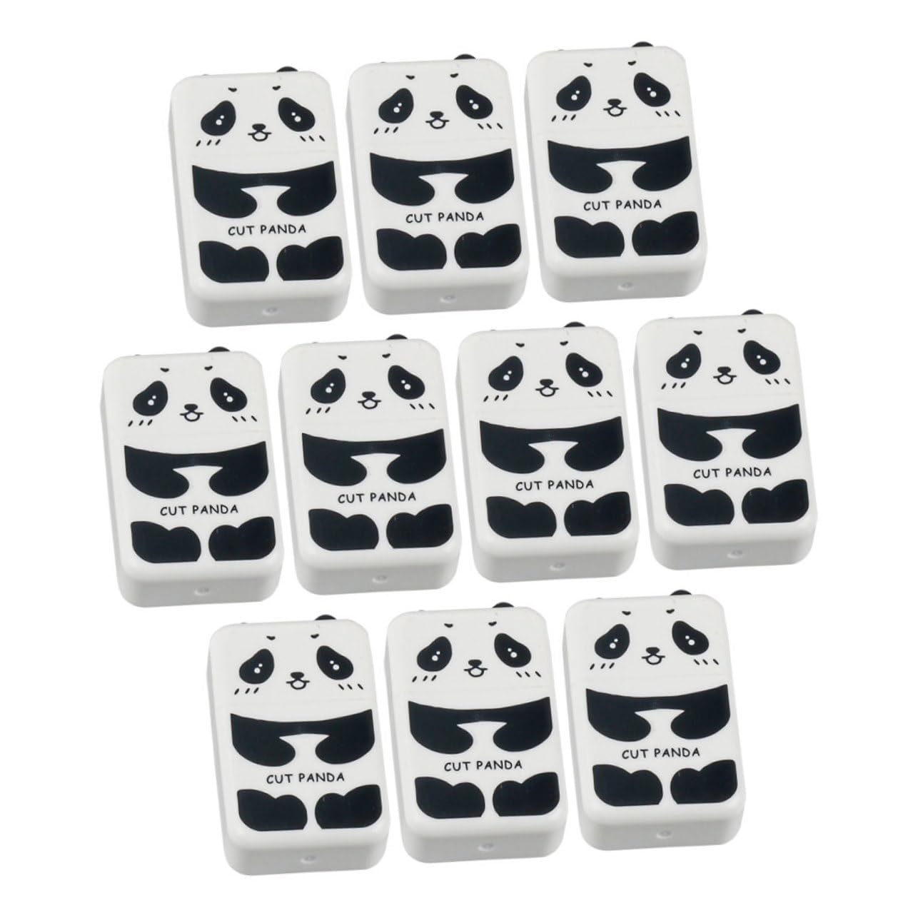 Artibetter 3 Ensembles Gomme Panda Gamme Gommes Panda Gâchis D'art Fourniture De Dessin En Forme De Crayon Peinture Caoutchouc 10 Pièces * 3