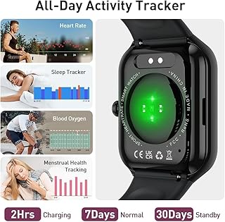 Motast 2025 Smartwatch Damen Herren,1,96" Smart Watch, Telefonfunktion,115+ Sportmodi Schrittzähler Armbanduhr, Herzfrequenz/SpO2/Schlafmonitor Fitnessuhr, IP68 Wasserdicht Sportuhr für Android iOS
