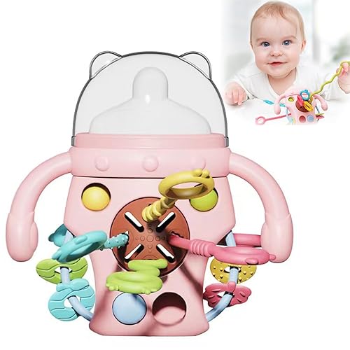 LBKJOE Montessori - Juguete para bebés de 18 meses en adelante, bonita forma de botella, juguetes sensoriales para dentición con sonajeros para disponible en Yaxa Peru