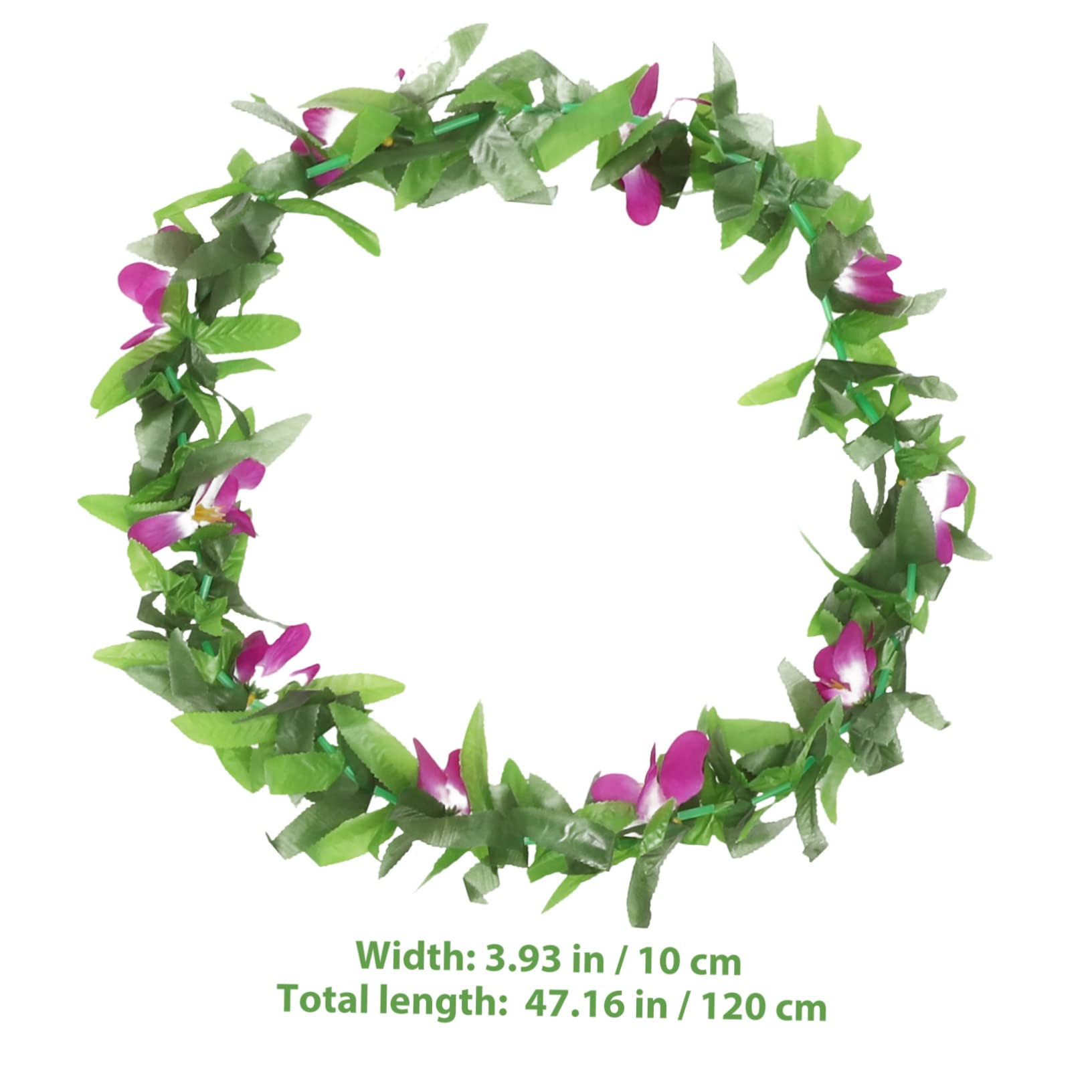 Cabilock 18 Piezas De Lei Hawaiano Decoraciones De Flores Artificiales para Collar Hawaiano Guirnaldas De Fiesta Luau Vestido para Verano Guirnalda De Playa Leis Hibisco Fiesta En La
