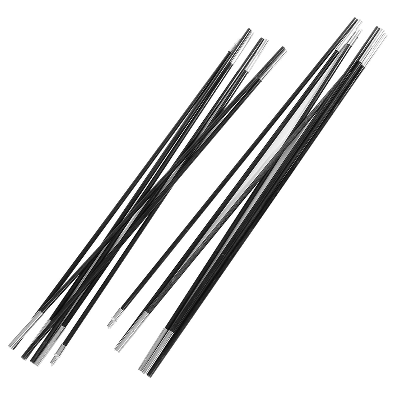 Poteau de Tente de Camping en Fibre de Verre Poteaux de bâche télescopiques Poteaux de Tente réglables Kit de Cadres d'auvent extérieur de Remplacement pour Tente de Camping