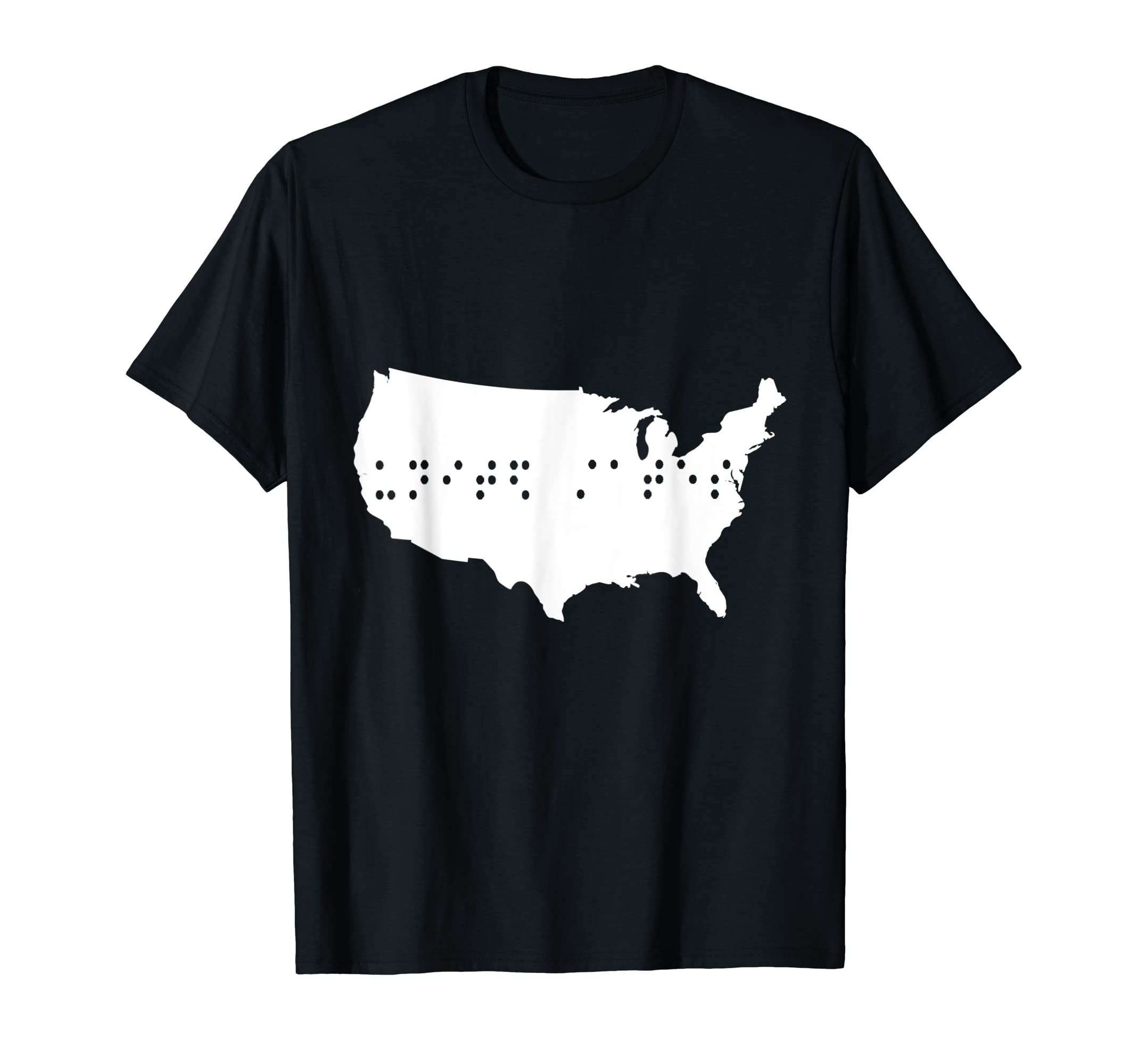 US Braille T-shirt