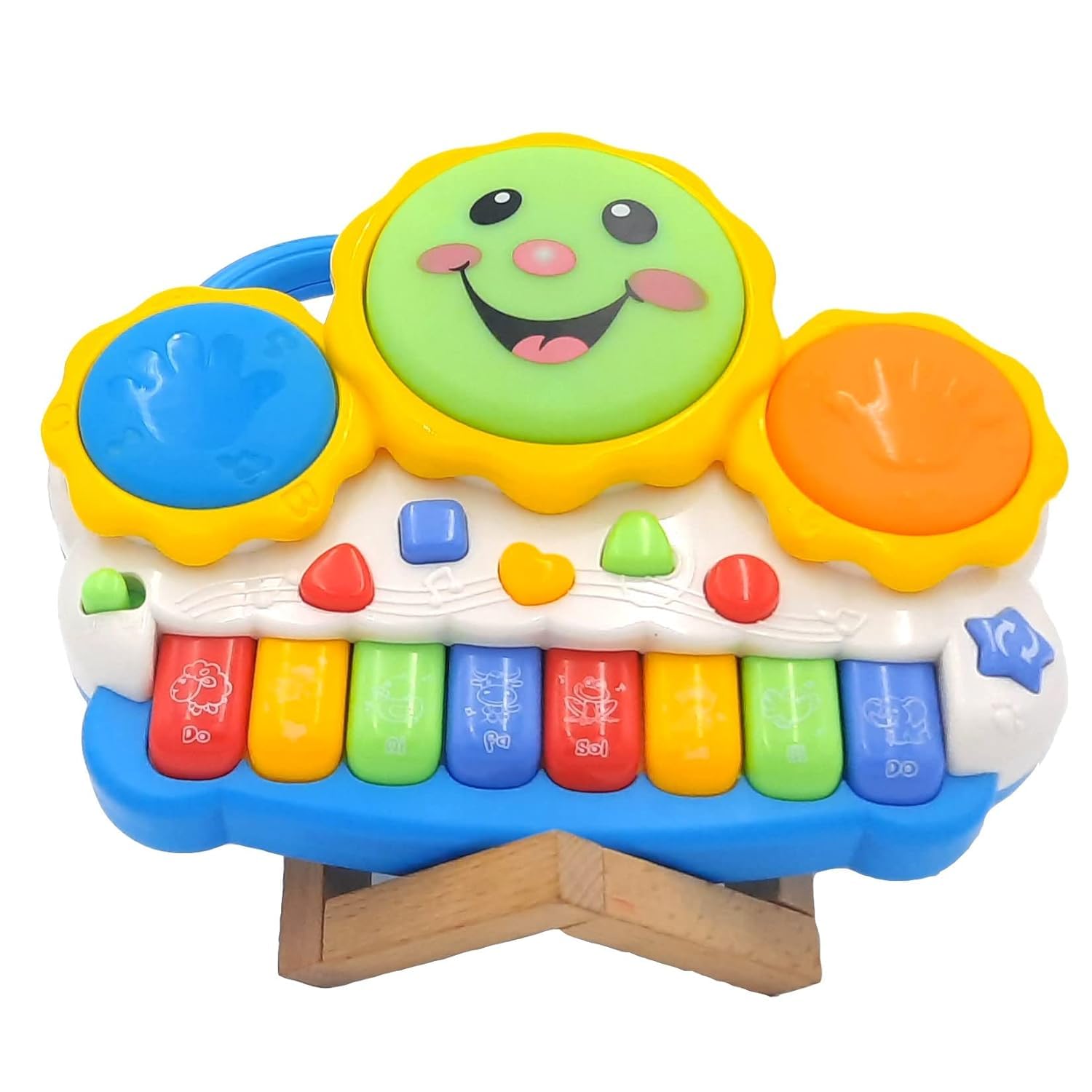 UNIKN Trending New Keyboard Piano Drum Set with Music and Flashing Lights Drum Piano Musical Toys for Babies and Kids (B0DF584M8V) Amazon Price History, Amazon Price Tracker
