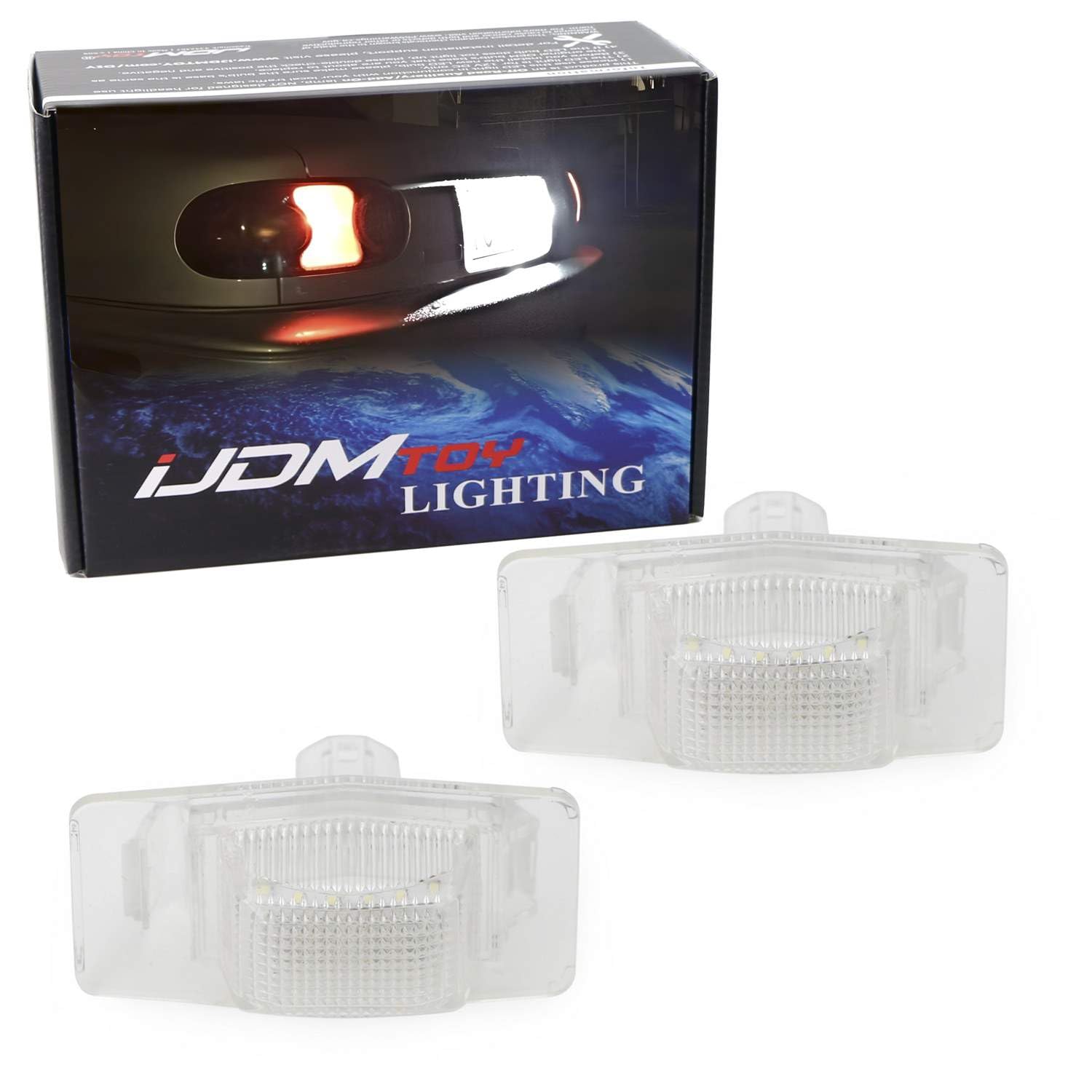 Amazon.com: iJDMTOY OEM-Fit 3W Full LED License Plate Light Kit