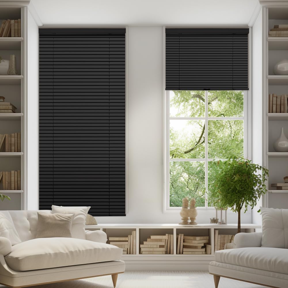 Amazon.com: Sulugood Cordless Aluminum Mini Blinds for Windows