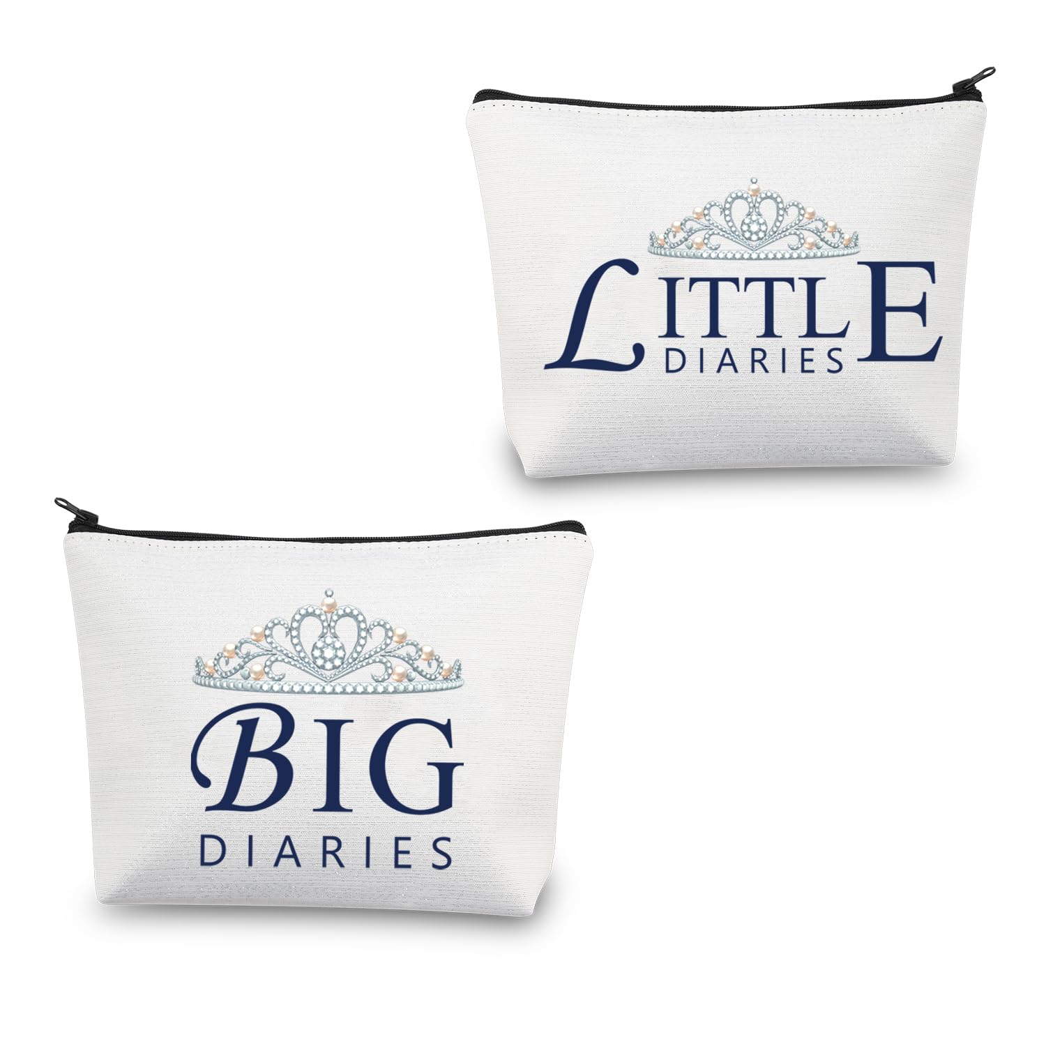 BDPWSS Pi B phi Gift Big Diaries Makeup Bag Sorority Recruitment Gift Greek Life Big Little Sorority Gift Greek Letter Gift (Big Little Diaries)