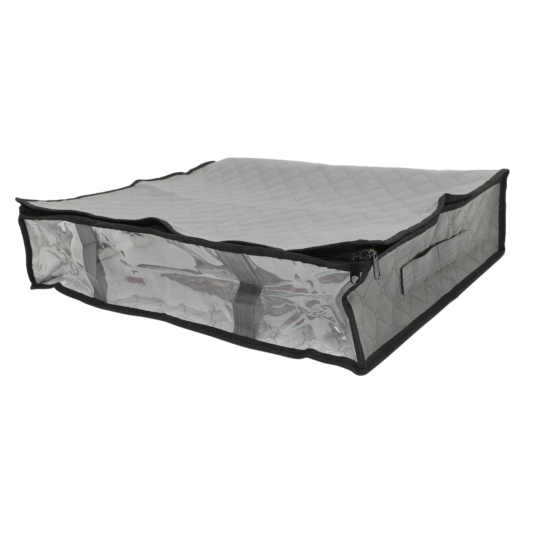 Cabilock Bolsa de Almacenamiento Debajo Cama Diseño Transparente y Tela No Tejida Transpirable, Gran Capacidad para Ropa y Edredones en Estuche Plegable