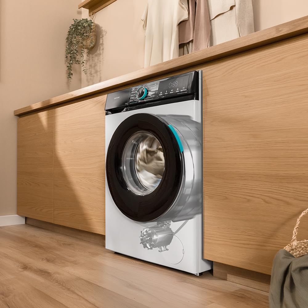 Cecotec Waschmaschine 6 kg Bolero DressCode 6160 Inverter | Energieklasse A-10%, Inverter Plus Motor, 1200 rpm, 11 Programme, SteamMax, Drum Clean, Quick 15' und KidLock