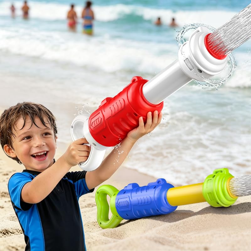 WOANZZ 2 Pack Water Gun for Kids - 40 Feet Long Range, Large Capacity Water Blaster, Summer Water...