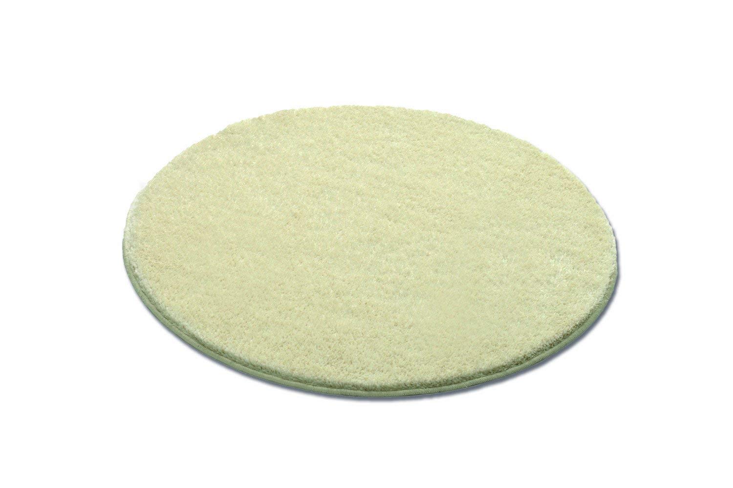 AE15500 de baño color crema con efecto brillante innovación de baño ducha alfombrilla ë tamaño 80 cm redondo OEKO-TEX estándar 100 Certificado