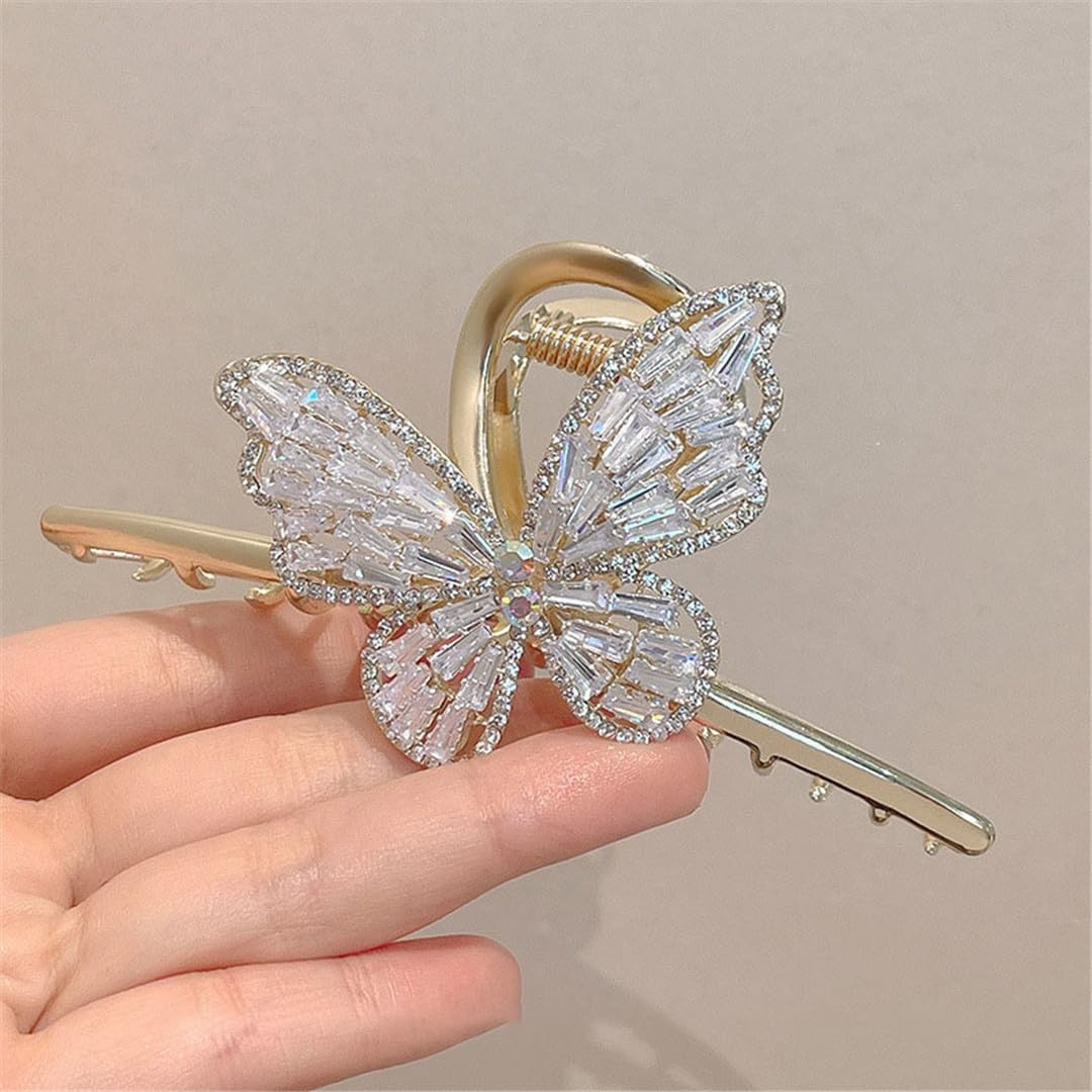Forcine per capelli cinesi, forcine per capelli con clip grande per donne forcine per capelli con diamante clip per capelli pinza pinza artigli coda di cavallo artiglio clip