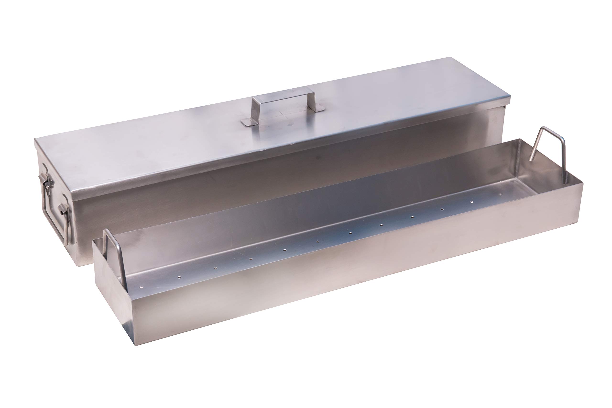 304 Grade Stainless Steel Cidex Tray with Lid & Inner Perforated Tray | 10 liters Capacity | Reusable Medical Surgical Tray | Size 26"x6"x5" Inch-image-12