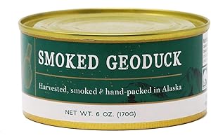 Smoked Geoduck Clams, All Natural by Wildfish Cannery