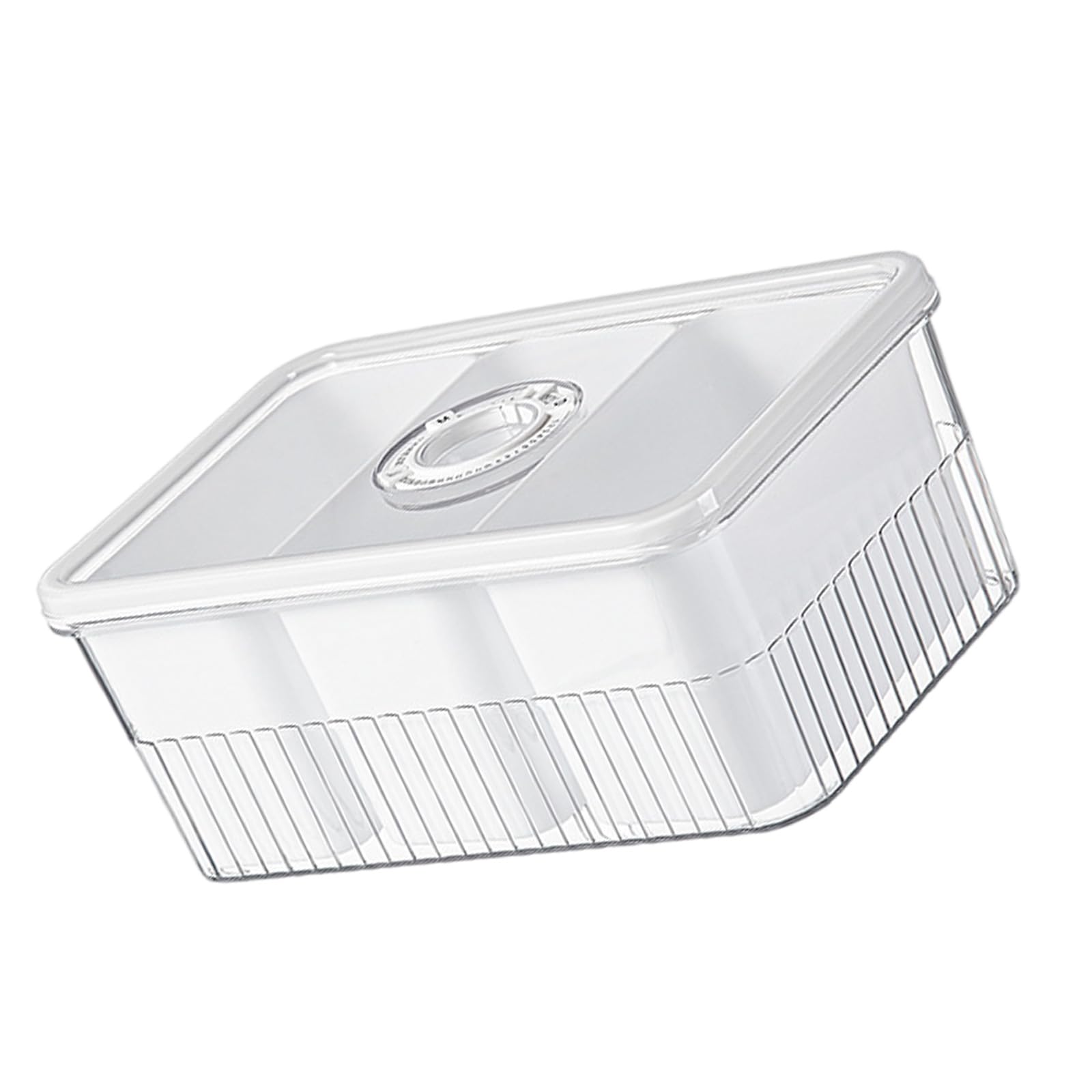 sodeber Stackable Kitchen Container with Divided Compartments for Florals Teas Drying Foods Transparency Storage Box Herbal Teas Organiser