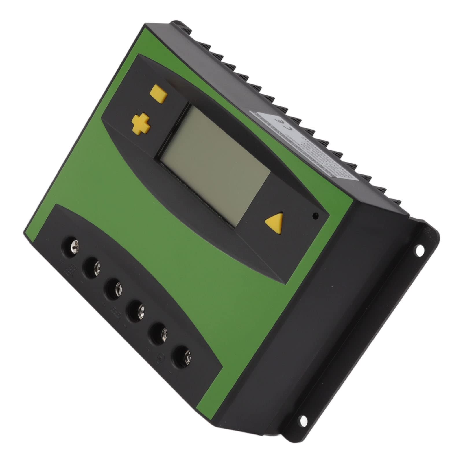 Cocoarm Contrôleur de Charge Solaire, Régulateur de Batterie de Panneau Solaire Intelligent ABS 12 V 24 V 60 A avec écran LCD, Protection de Sortie USB de Charge PWM pour Camping-car, Utilisation