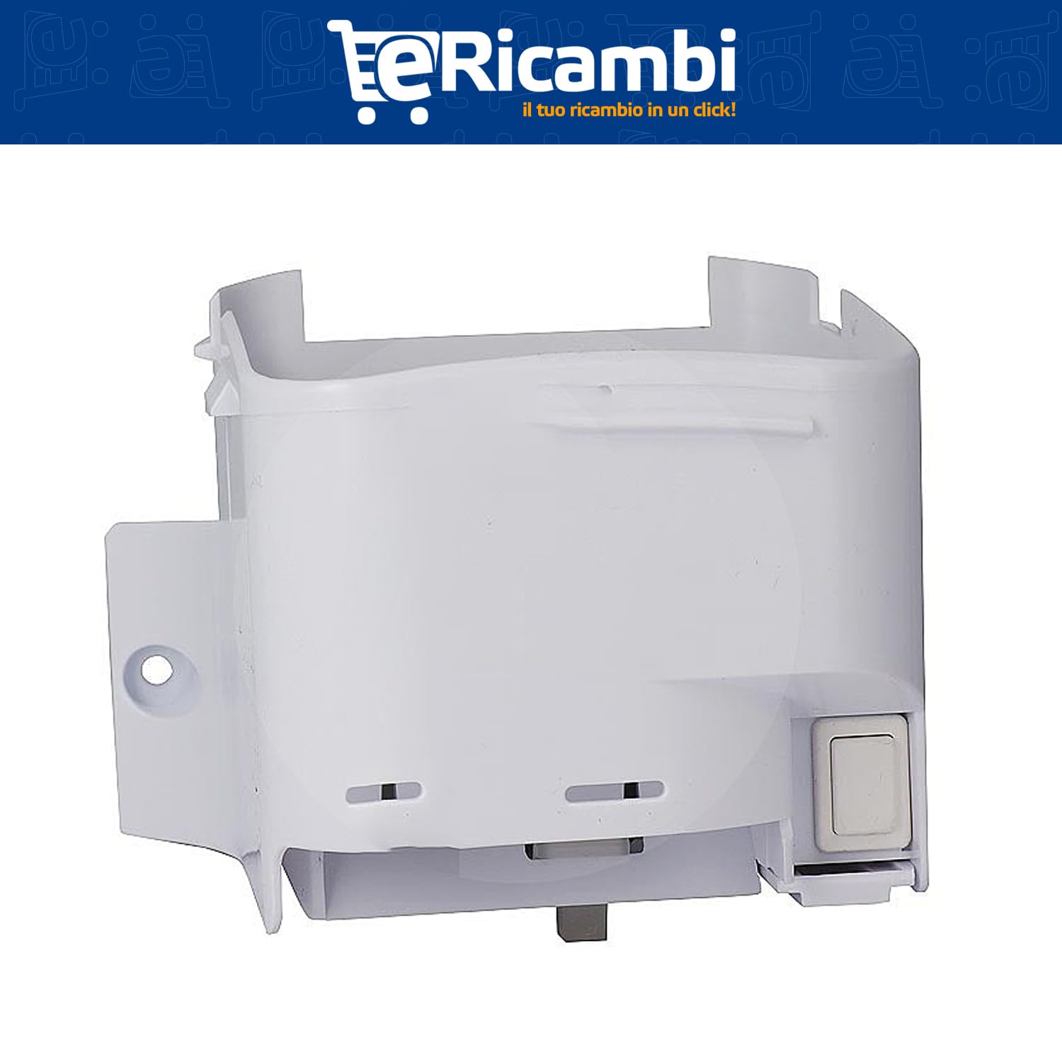 eRicambi, Assieme Motoventilatore Ventola Completa per Frigorifero, Compatibile con Ignis Whirlpool Hotpoint, Switch Interruttore, Ventola da Ø 60 (mm)
