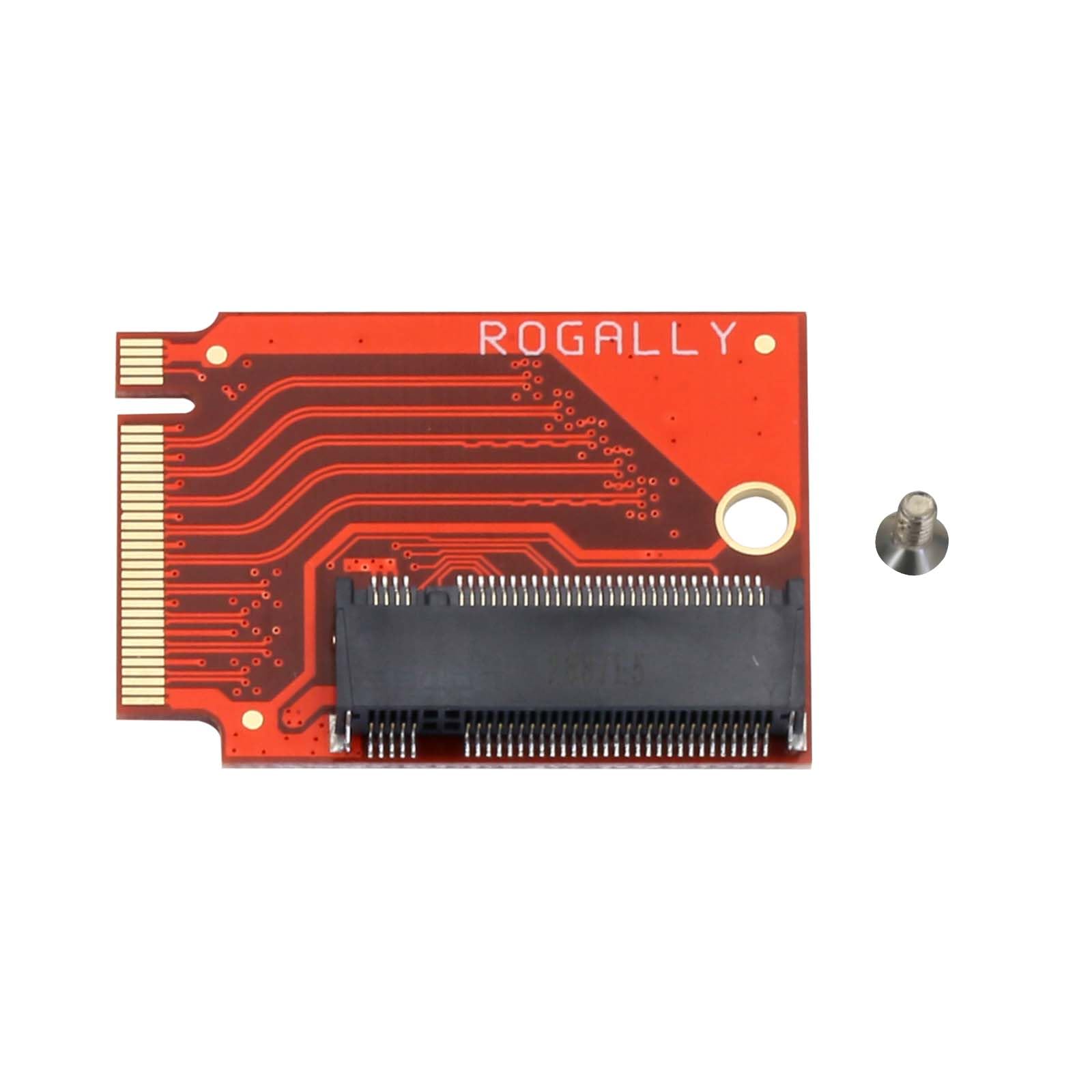 xiwai 90 Degree Angled PCI-E 4.0 NVME M-Key M.2 22x30mm to 22x80mm High Storage Extension SSD Converter Board Upgrade Expansion Adapter Compatible with 2230 to 2280 SSD Handheld ROG Ally Gaming