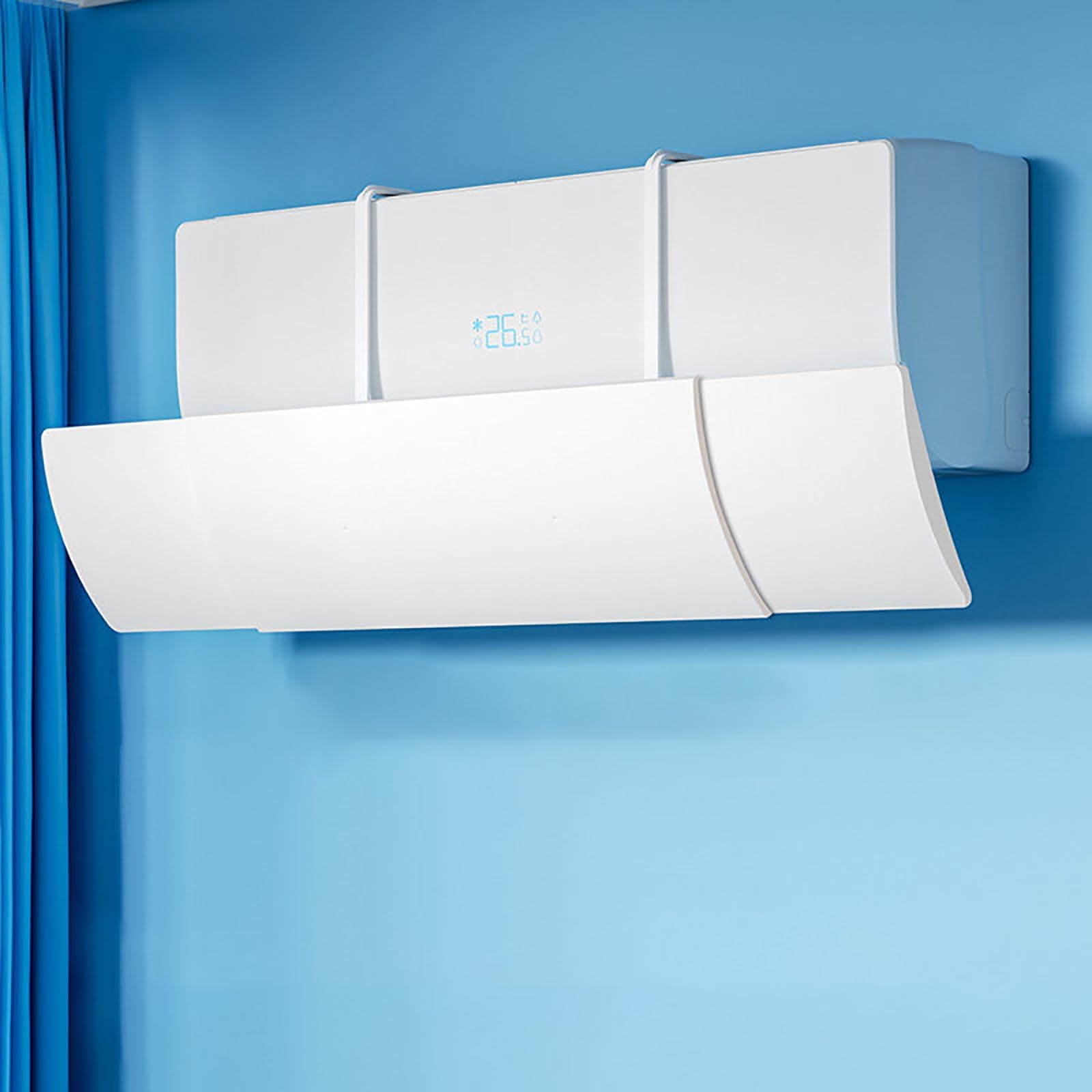 OZKLDGL Wall-Mounted Air Conditioning Deflector, Retractable Air Conditioner Deflector, Anti-Direct Blowing Outlet Baffle Adjustable Between 27 to 43 In