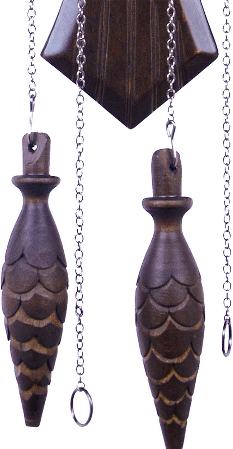 Wall Clock Art Clock Wall Clock, Cuckoo Clock, Antique Wooden Pendulum Quartz Wall Clock, with Music, for Home Living Room, Office, Hotel Kitchen & Home Decor Silent Offi