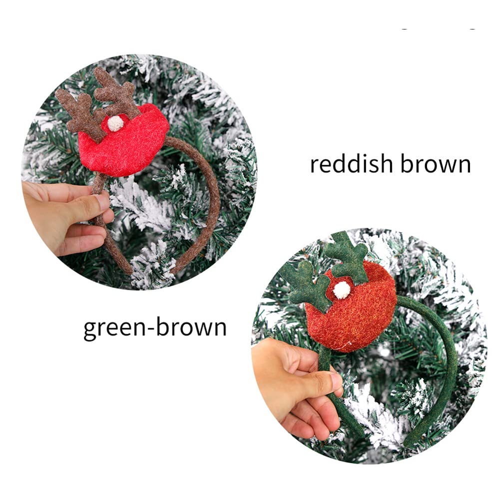 4 Fasce Per Capelli Con Corna Di Renna - Decorazioni Natalizie Per Feste, Regalo Divertente Per Adulti E Bambini - 6
