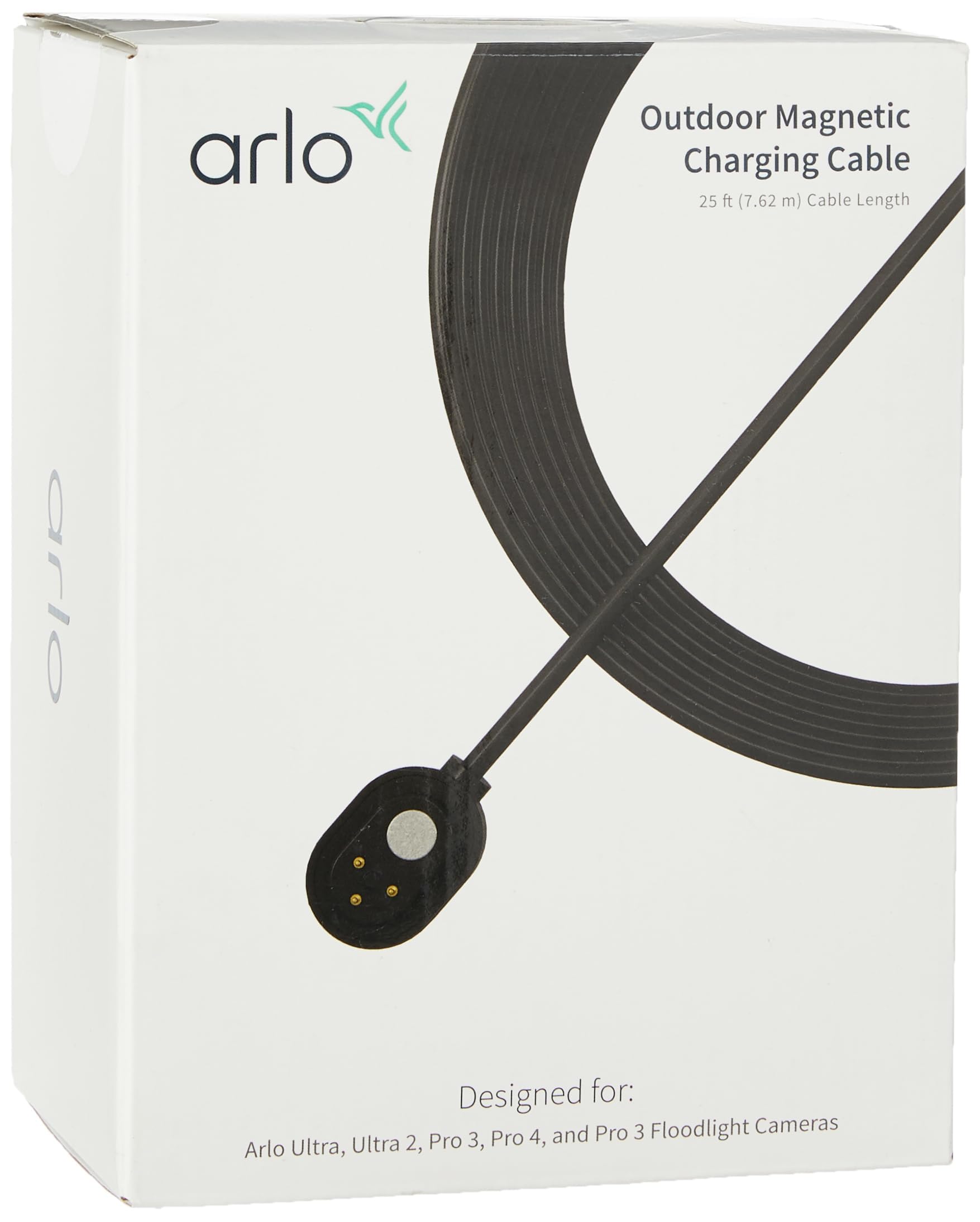 Cavo Di Ricarica Magnetico Arlo Per Esterni - 7,6 M, Compatibile Con Ultra, Pro 3/4/5, Go 2, Floodlight