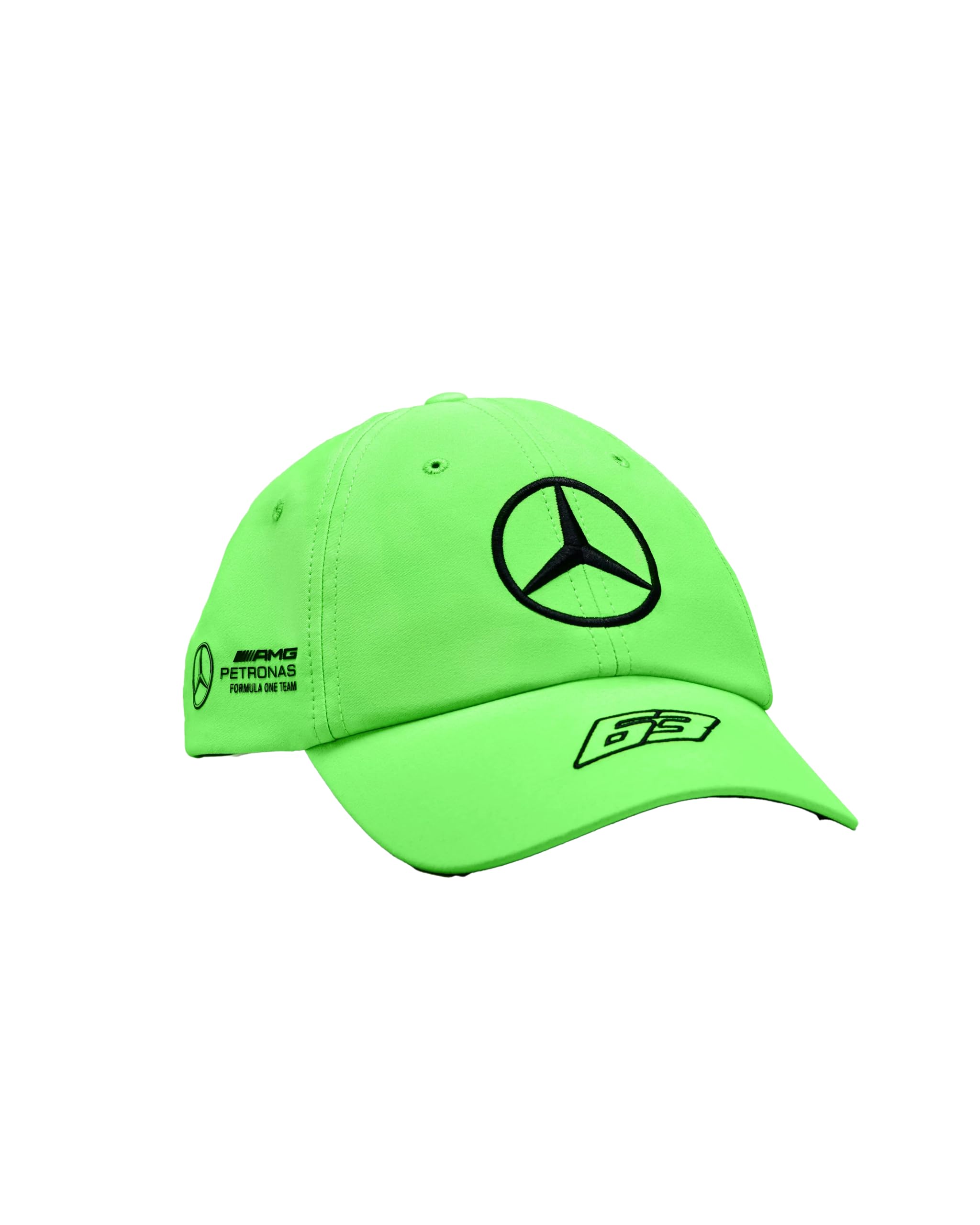 Mercedes AMG Petronas Formula One Team - Kids 2023 George Russell Driver Hat (Neon Green)