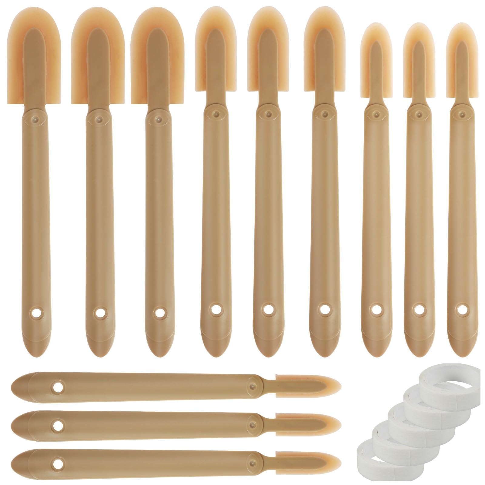 Rubber Caulking Tool Kit, Reusable Caulk Finishing Tool, Grout Sealant Spatula Spreader Smoothing Tool, Multifunctional Sealant Applicator Tool for Ceramic Tiles Baseboard Window Bathroom (12Pcs)