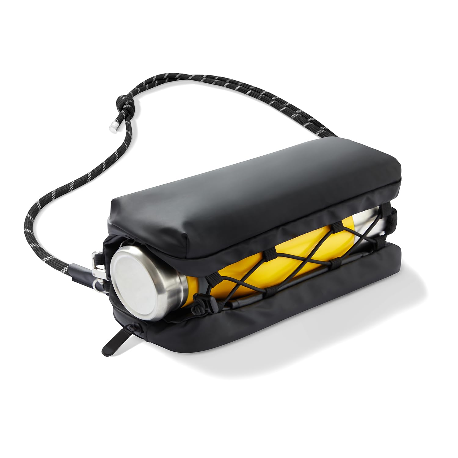 simptech Crossbody Bag With Bottle Holder Fanny Pack Sling Chest Bag Dual Main Pocket Water Resistant Waist Pack for Women Men Travel, Daily Use,