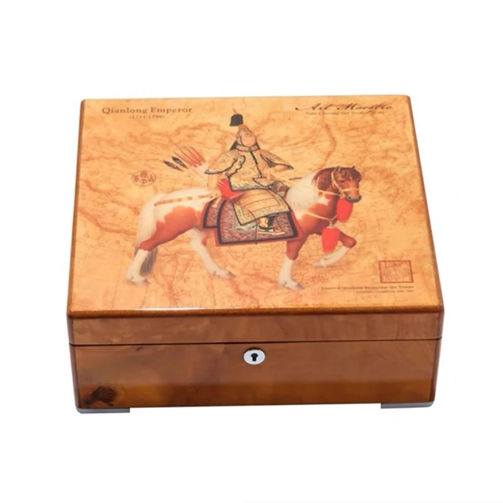 SHENJMAI Watch Box 8 Slots Wood Watch Storage Boxes Solid Display Case With Lock Women Wooden