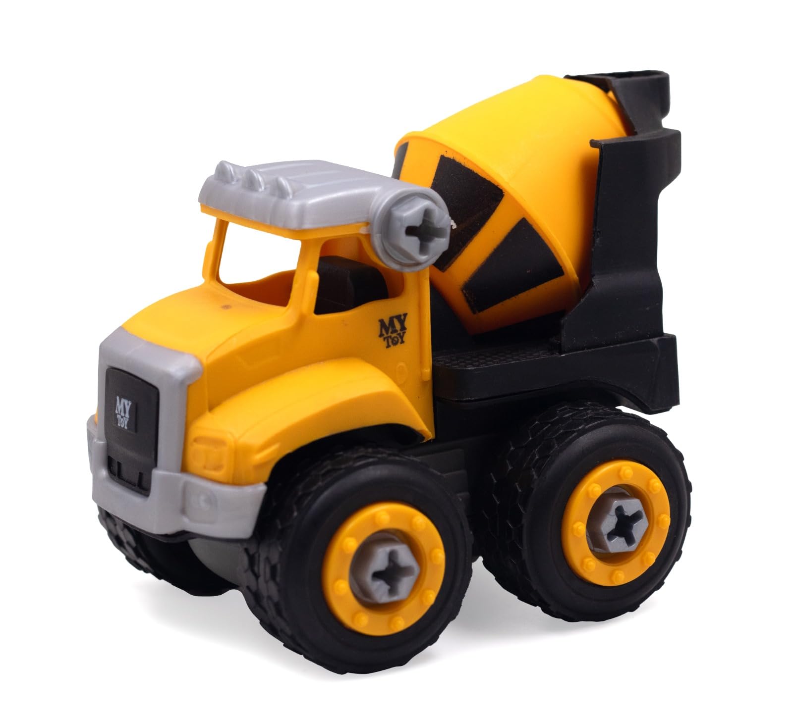 Toy Cloud DIY Do It Yourself Construction Vehicle Play Cement Mixer Truck with Screwdriver, Unbreakable Plastic Assembly STEM Learning Toy (B0C94H5NZH) Amazon Price History, Amazon Price Tracker