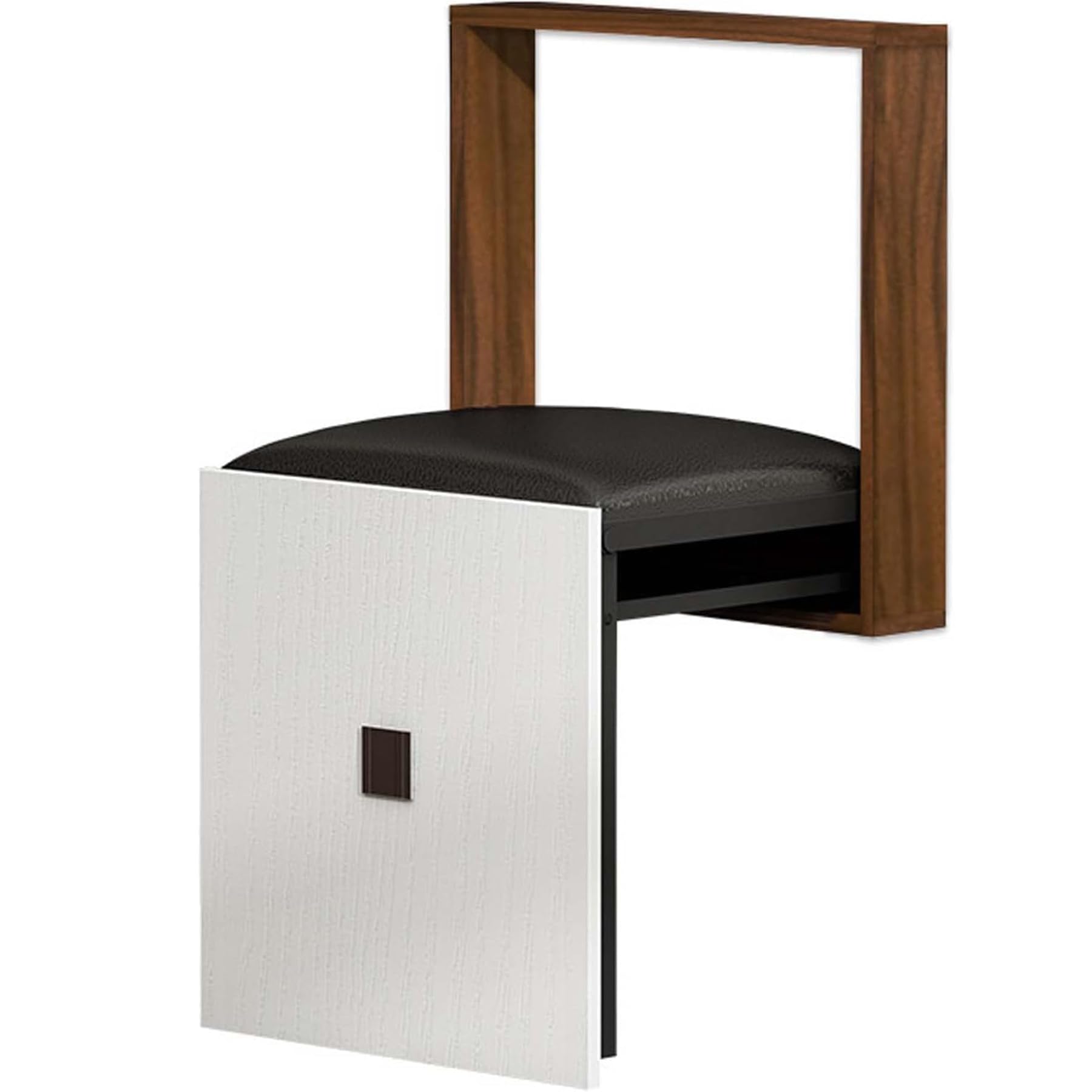 Asiento plegable de madera maciza para optimizar tu espacio en el baño o pasillo