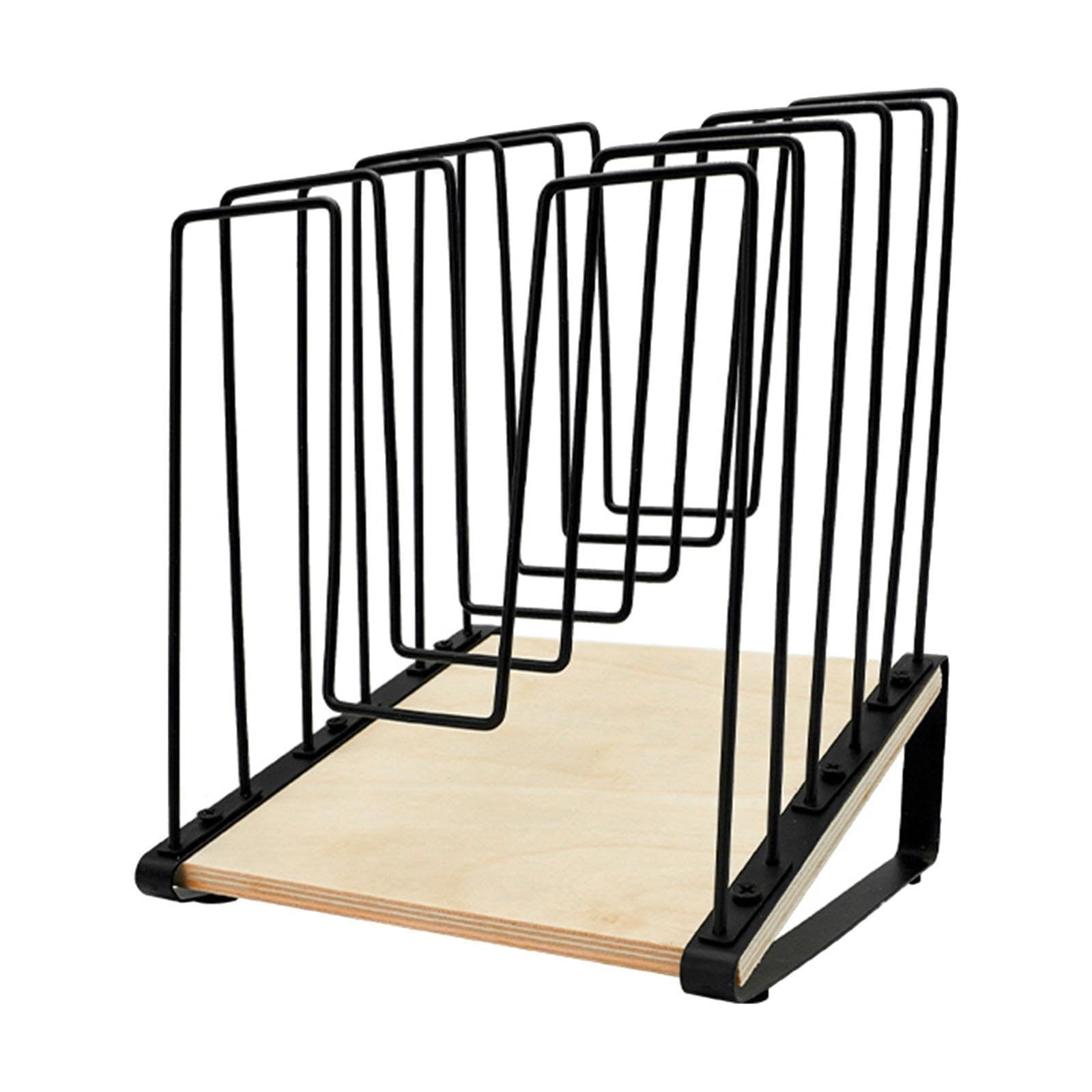 Desk File Organizer Incline Modern Desktop Organization 5 Slot Magazine Rack-image-23