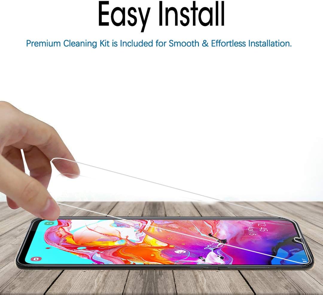 Ferilinso Screen Protector for Samsung Galaxy A70S / A70, [4 PACK] Tempered Glass Screen Protector