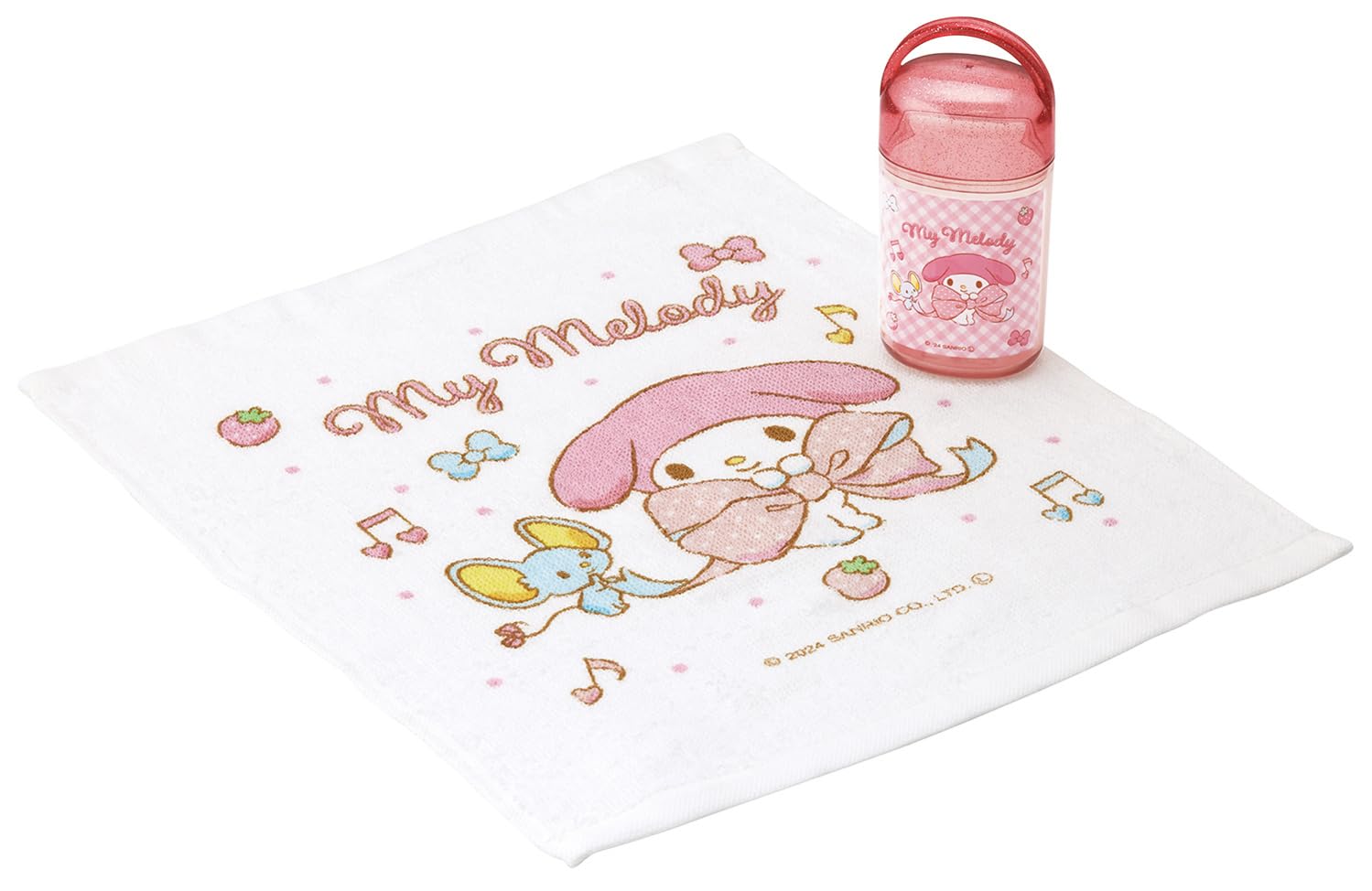 Skater OA5AG-A Sanrio My Melody Big Ribbon Girl Towel Set with Case, Kids, Made in Japan : Home & Kitchen