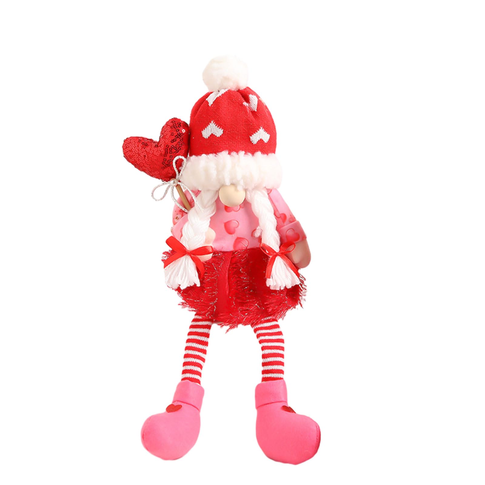 Tsophreniq Valentine ' s Day Faceless Doll ' Decorative Gnomes Plush Decorations for Girlfriend ' Decorative Valentines Doll Ornament for Party
