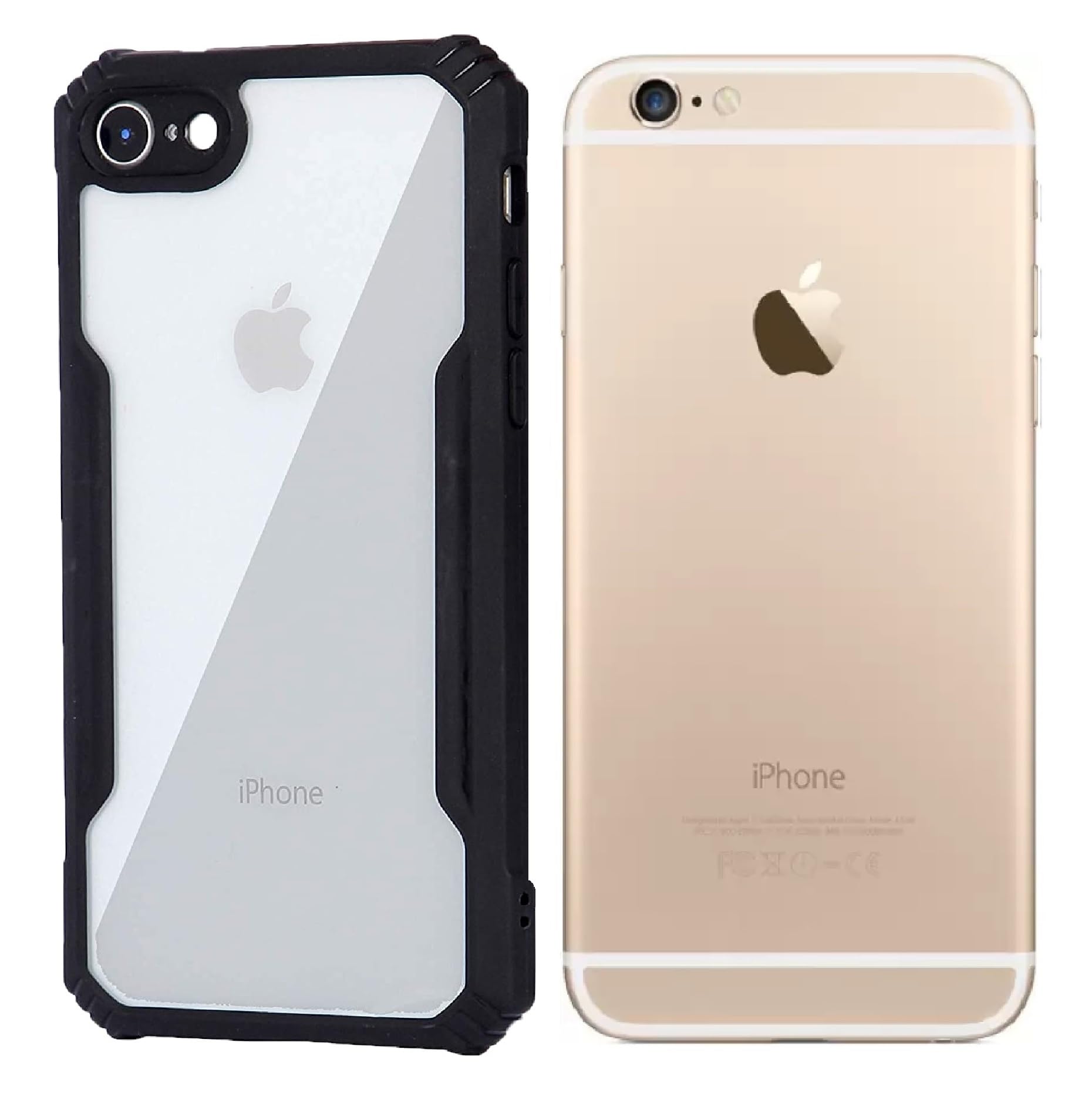 CarryWrap TPU+Plastic Transparent Hard Back Cover Case For Apple Iphone 5/ Apple Iphone 5S, Multi-Colored