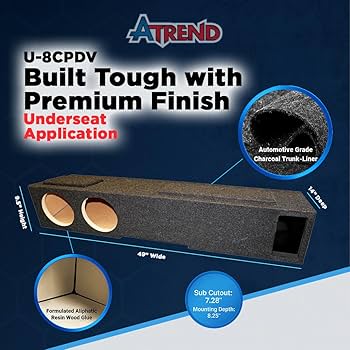 Amazon.com: Bbox Carpeted 8” Dual Ported/Vented Subwoofer