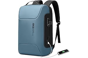 BANGE Anti-Theft Slim Business Backpack with USB-C Charging Port for 15.6 Inch Laptops