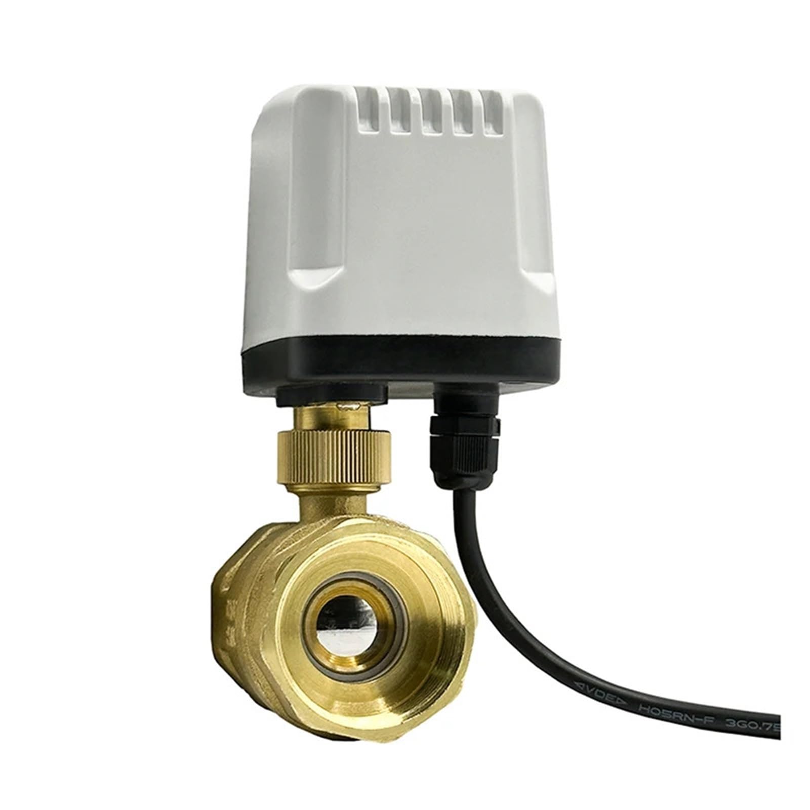 Valvola a sfera motorizzata impermeabile IP65 da 1/2", 3/4", 1", 2", valvola a sfera in ottone a 3 fili e 2 controlli, motore in metallo Big Tq(1/2",24VDC_CR03)