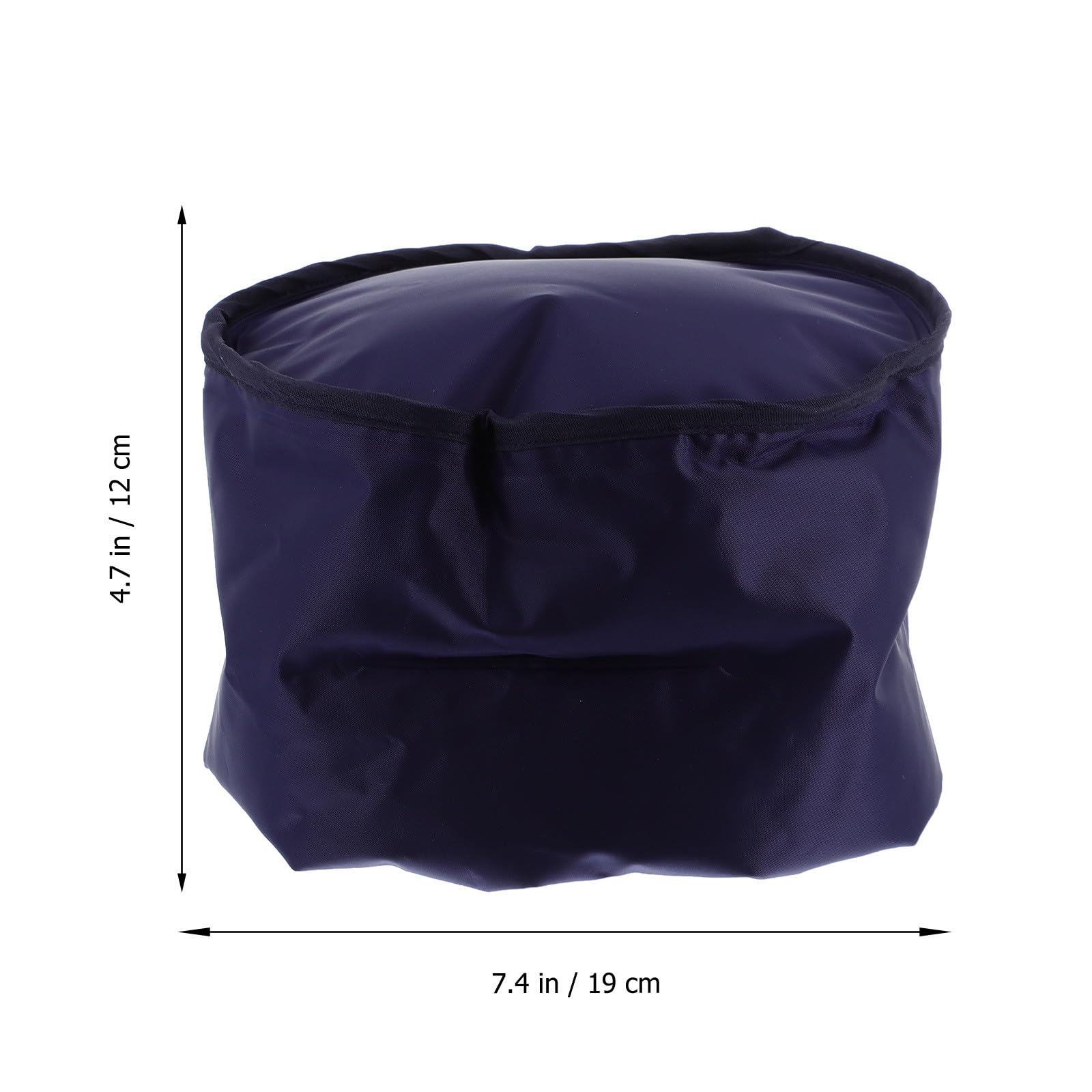 Bonnet de Glace Réutilisable Bleu en Tissu pour Tête et Épaules