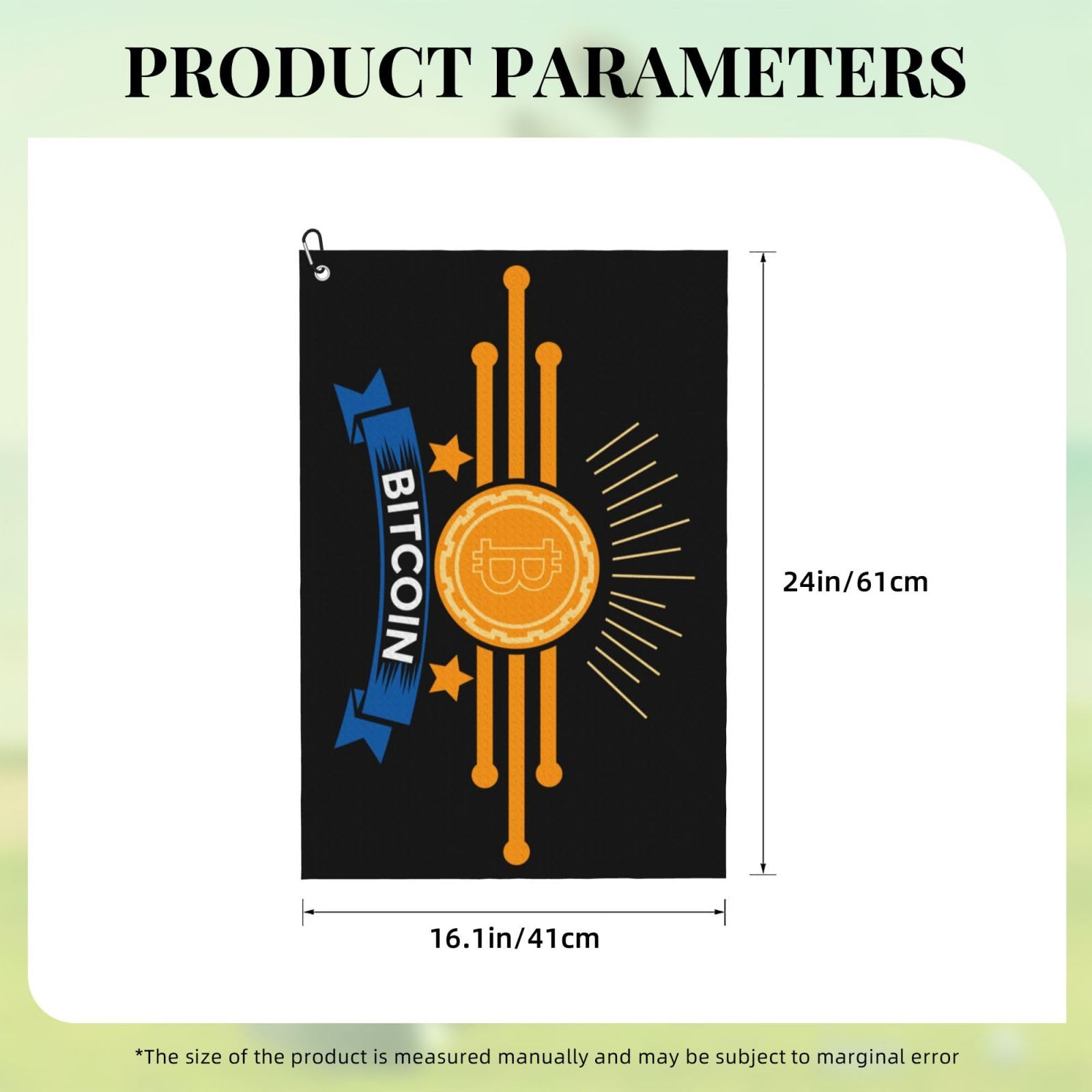 Amazon.com: ASEDFGT Bitcoin Crypto Golf Towel 16 x 24 Inch Golf Towels for  Golf Bags Polyester Golf Towel with Carabiner Clip Men and Women Golf  Accessories : Sports & Outdoors