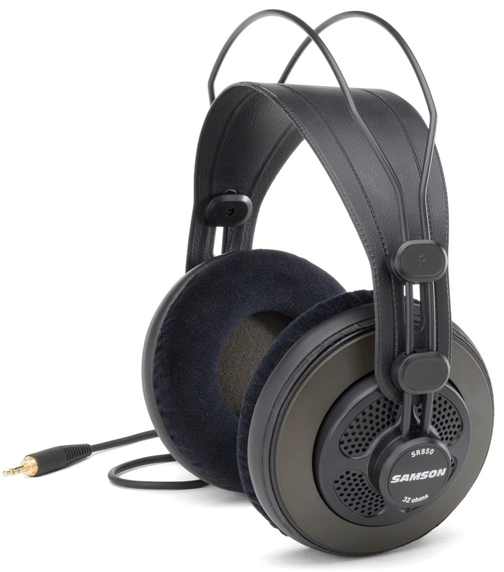 Samson 208983 SR850 Professional Studio Reference Headphones, schwarz