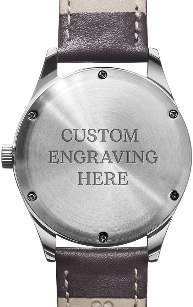 Engraved Watch for Men - Boyfriend Fiance Husband Gift Customized Personalized Watches for Men - Image 6