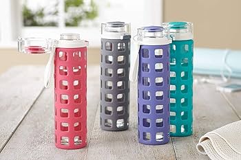 Ello Garrafa de água Syndicate Glass com tampa flip de um