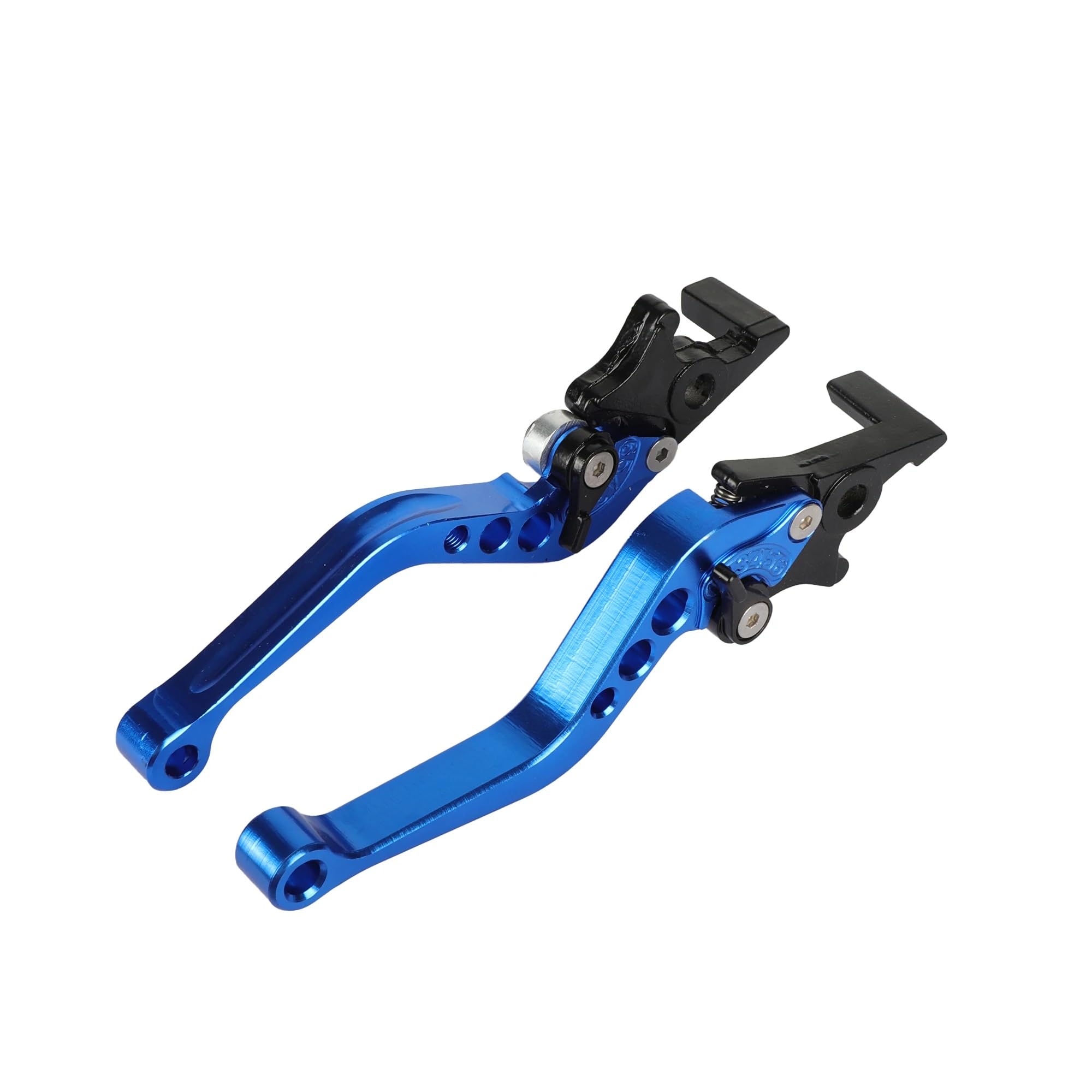 Gjihkwgz Blue Motorcycle Brake Clutch Lever 125 Motorcycle Levers Brake Lever Brake Handle 1 Pair Universal Dual Disc Aluminum Clutch Brake Lever(Blue)