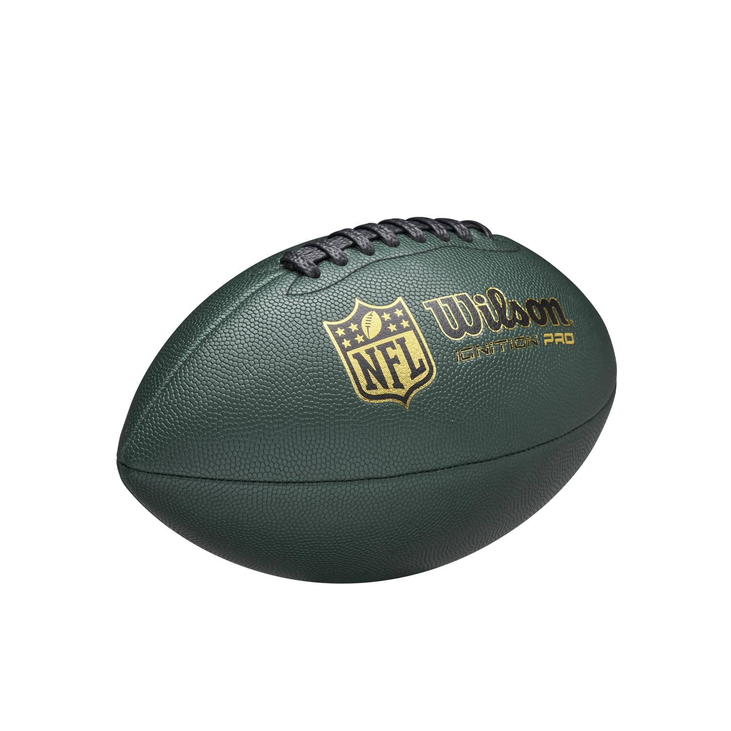 WILSON NFL Ignition Pro Eco Ballon de Football Américain, en Cuir Composite avec Technologie Pressure Lock, Vert, Taille Officielle